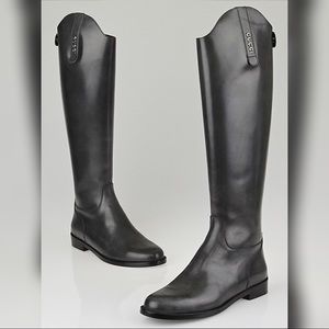 💯Authentic Black Gucci Equestrian Boots